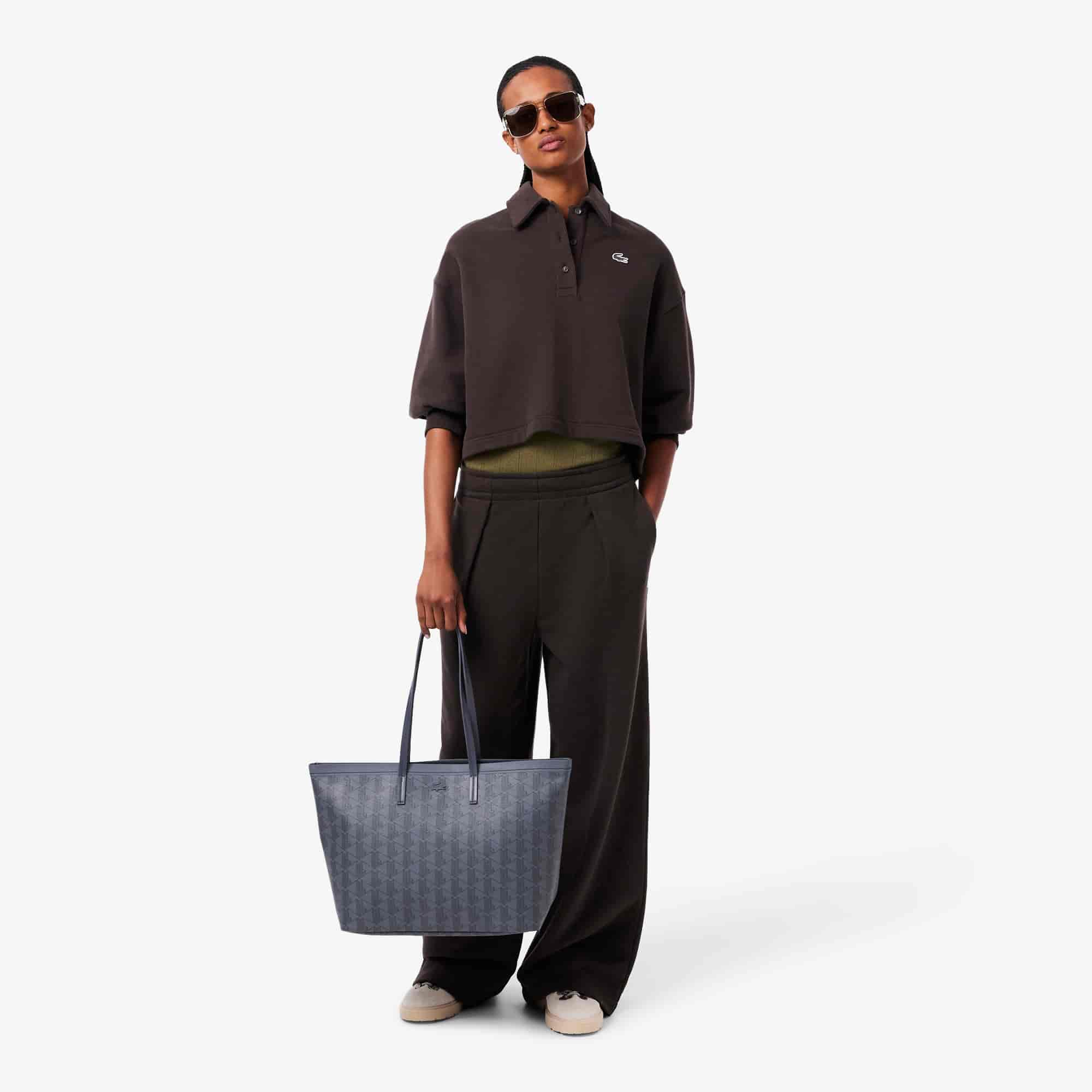 Sac cabas Zely grainé avec pochette