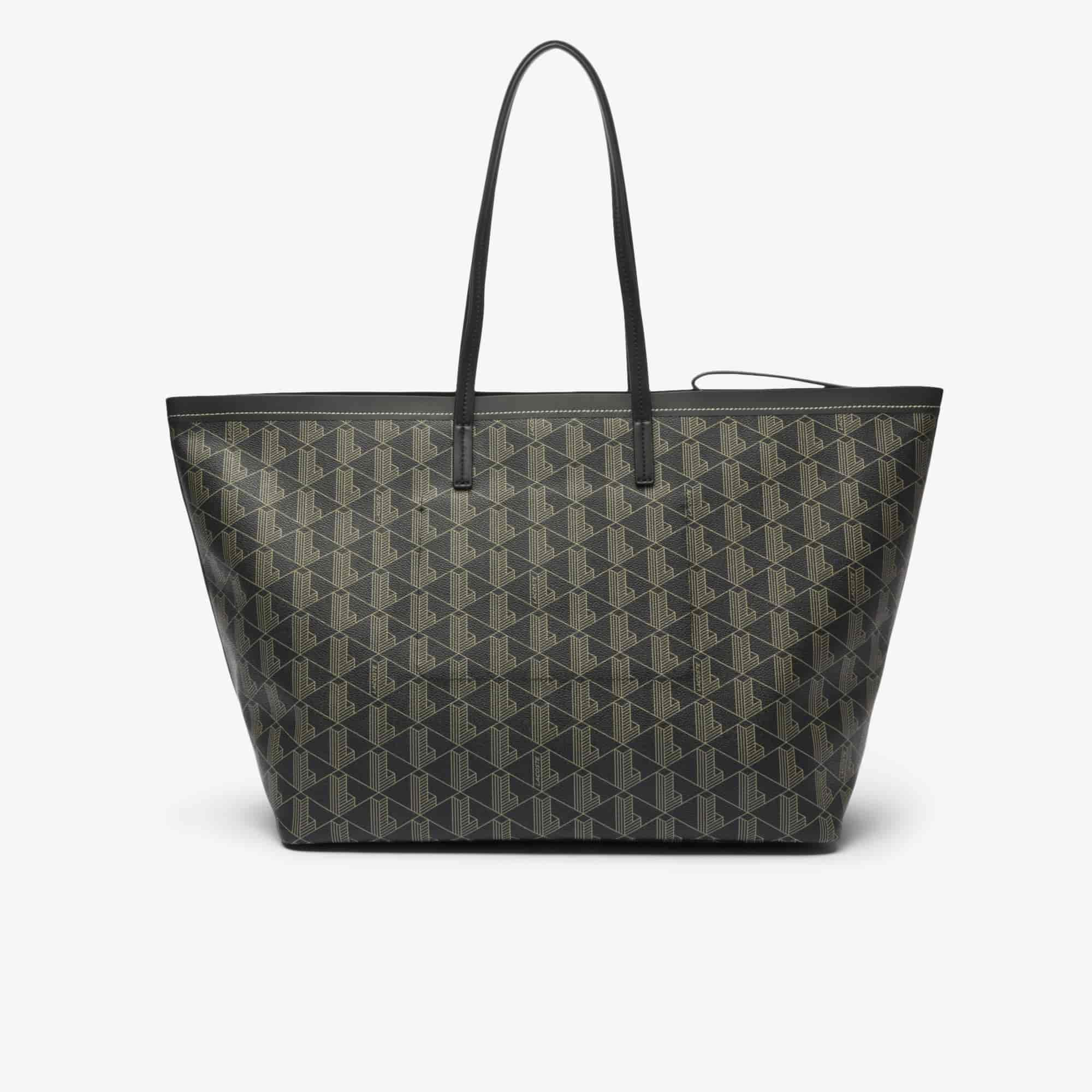 Sac cabas XXL Zely grainé avec pochette