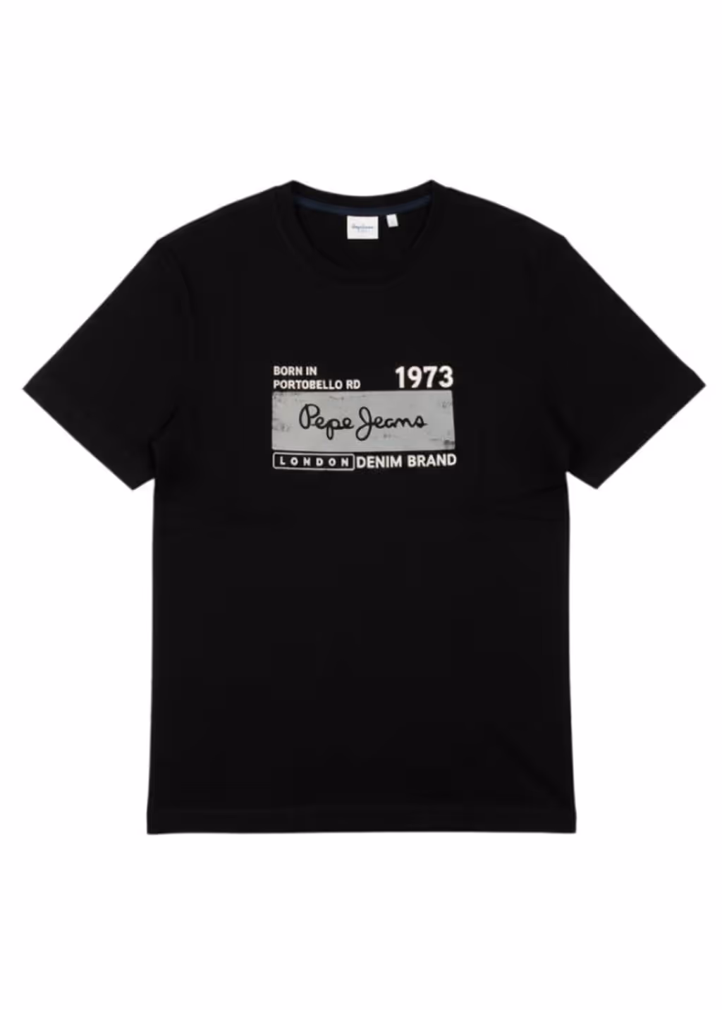 T-shirt homme à col rond noir Pepe Jeans