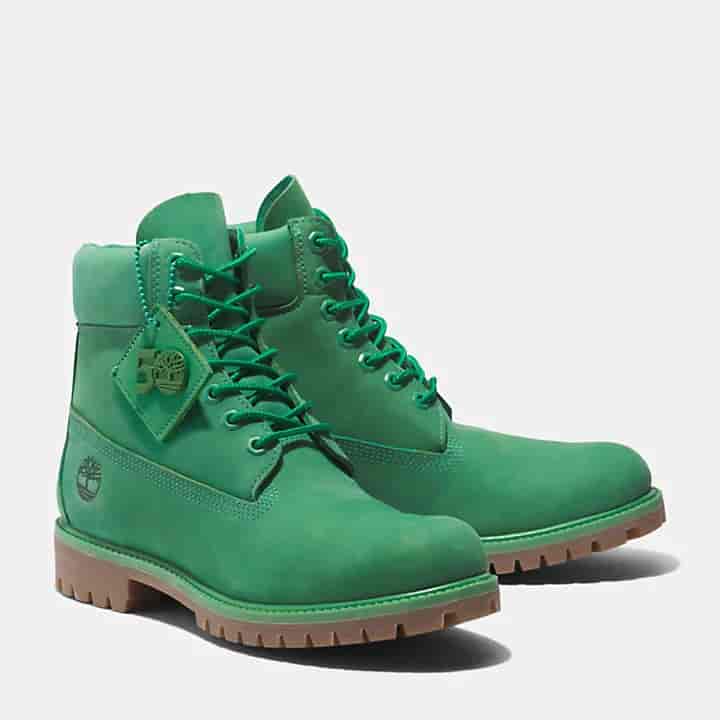 Botte Timberland Premium 6 INCHE « 50e anniversaire - Vert moyen »